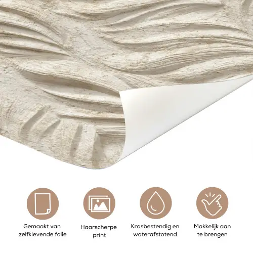 Textuur - Reliëf - Beige deurposter klein 289 -closeup_NL