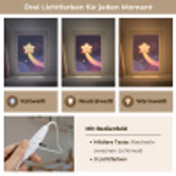 Ster - Gezichtje - Lichtgevend Light Box met kabel klein -USP_lichtkleurDE