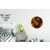 Vrouw - Citroenen - Bloesem - Geel Wandcirkel aluminium klein -kinderkamer