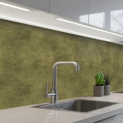 Textuur - Abstract - Groen keuken achterwand 2 middel 871 -3d_schuin