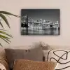 New York - Brug - Brooklyn - Zwart wit - Architectuur canvas 2cm klein -sfeer1