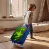Groene neon omhaal in actie Kinderkoffer - Blauw klein -sfeer1