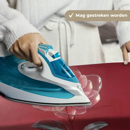 Sierlijk - Bloem - Roze - Glazen Wandkleed katoen klein -sfeer9