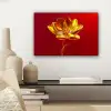 Bloem - Goud - Glazen canvas 2cm klein -sfeer6