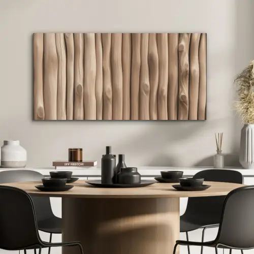Hout - Stam - Lichtbruin PET vilt middel -sfeer1