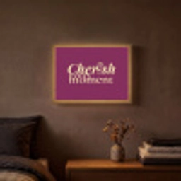 Cherish every moment - Cocktailglas - Bordeaux Light Box met batterij (Wandlamp) middel -sfeer4