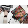 Vrouw - Kauwgom - Graffiti - Love laptophoes neopreen klein -bureau