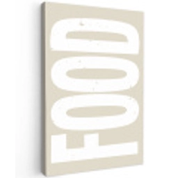 Food - Eten - Decoratie - Japandi Tuinposter op houten frame 2 cm dik klein -3d