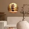 Dessert - Chocolade - Zoet - Eten Wandcirkel kunststof plaat 5mm dik klein -sfeer1