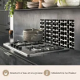 Modern - Patroon - Zwart keuken achterwand spatscherm klein 900 -usp_FR