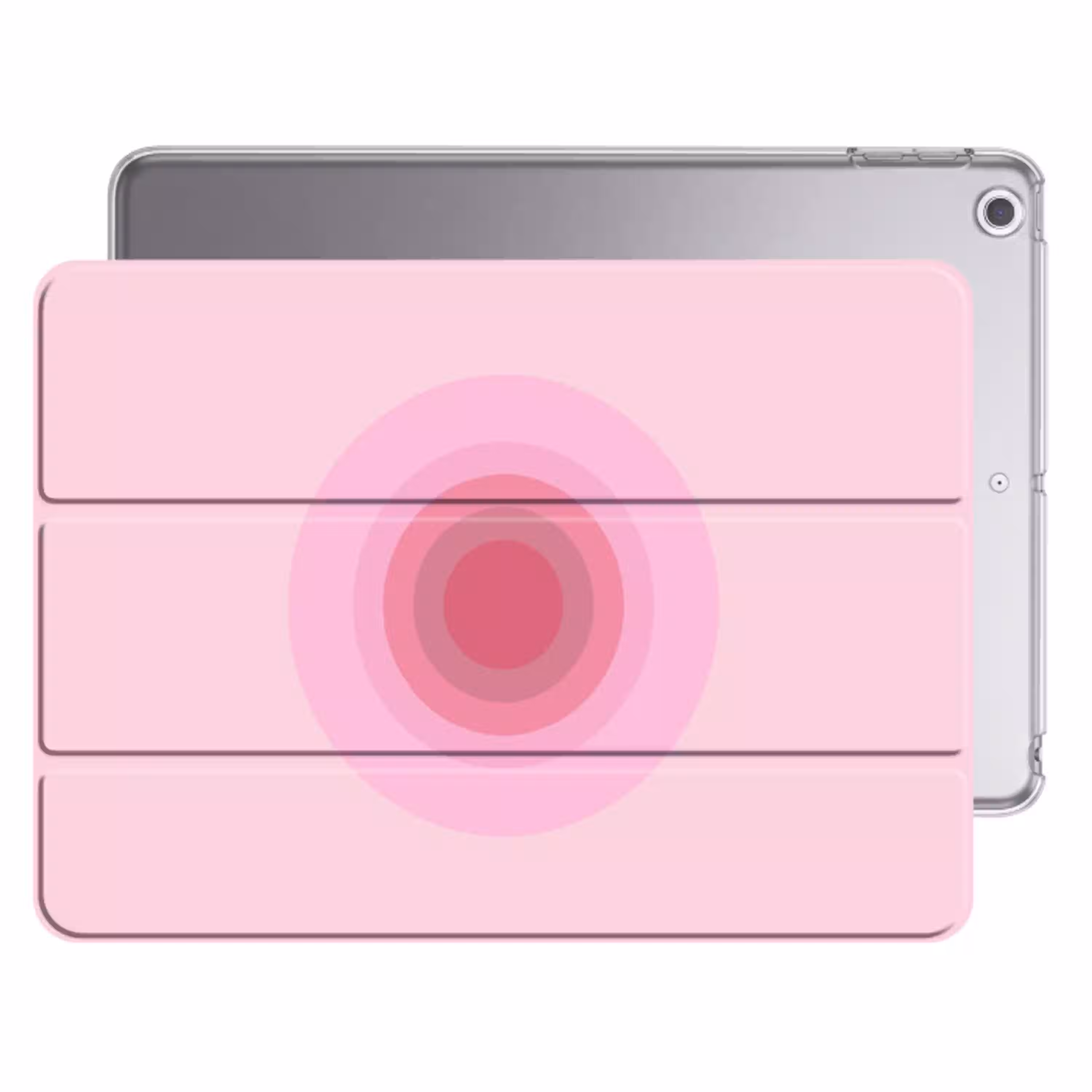Patroon - Cirkels - Abstract - Roze - Modern Apple iPad 2017 middel -threedimensional_3d_global