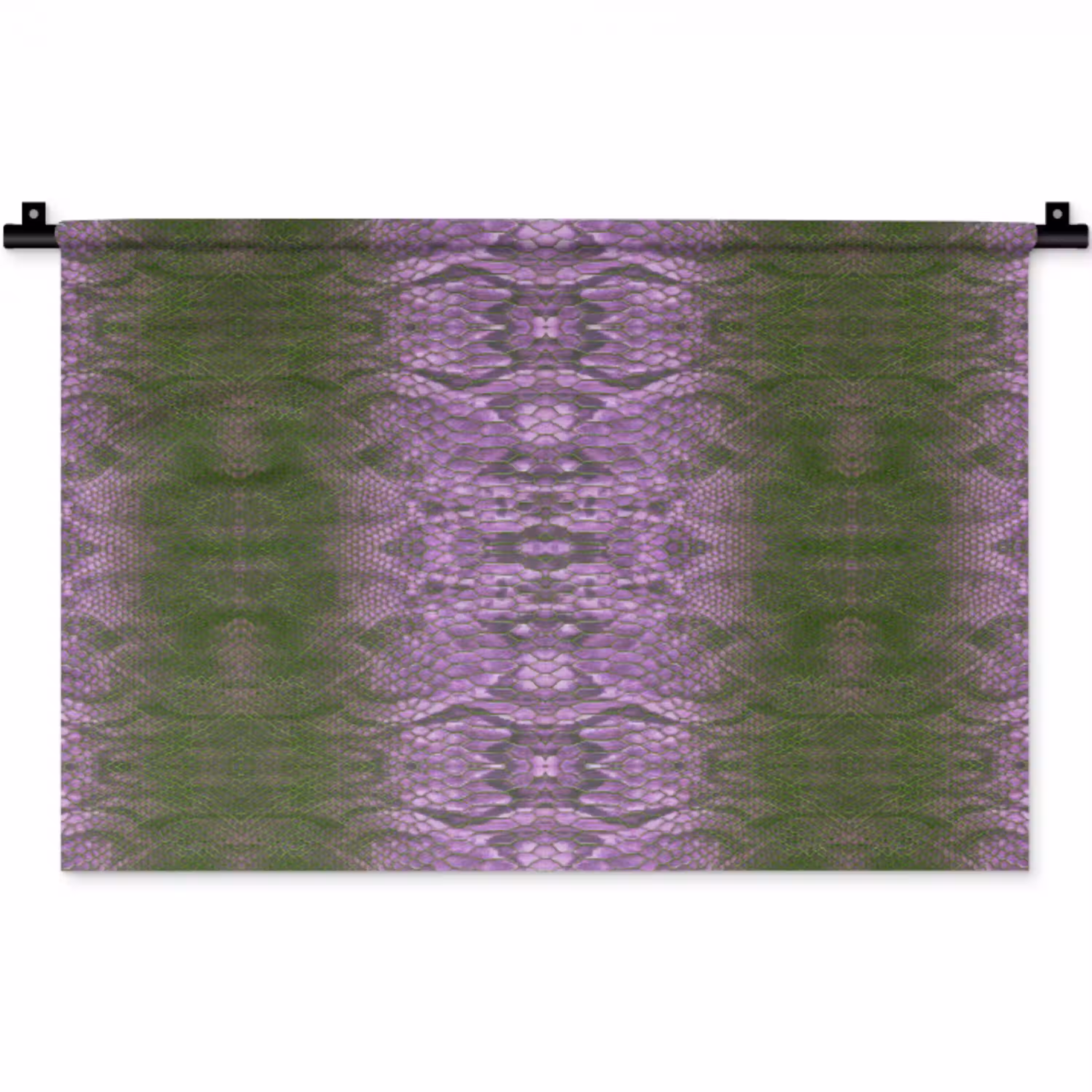 Slang - Boa - Lila - Groen Wandkleed katoen klein 269 -zz3d