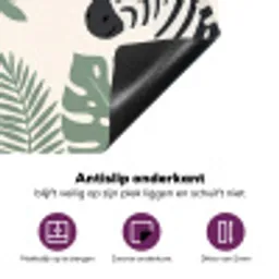 Jungle - Rustiek - Pastel Inductie beschermer vinyl 3mm middel -zzzzzzz-cc-onderkant