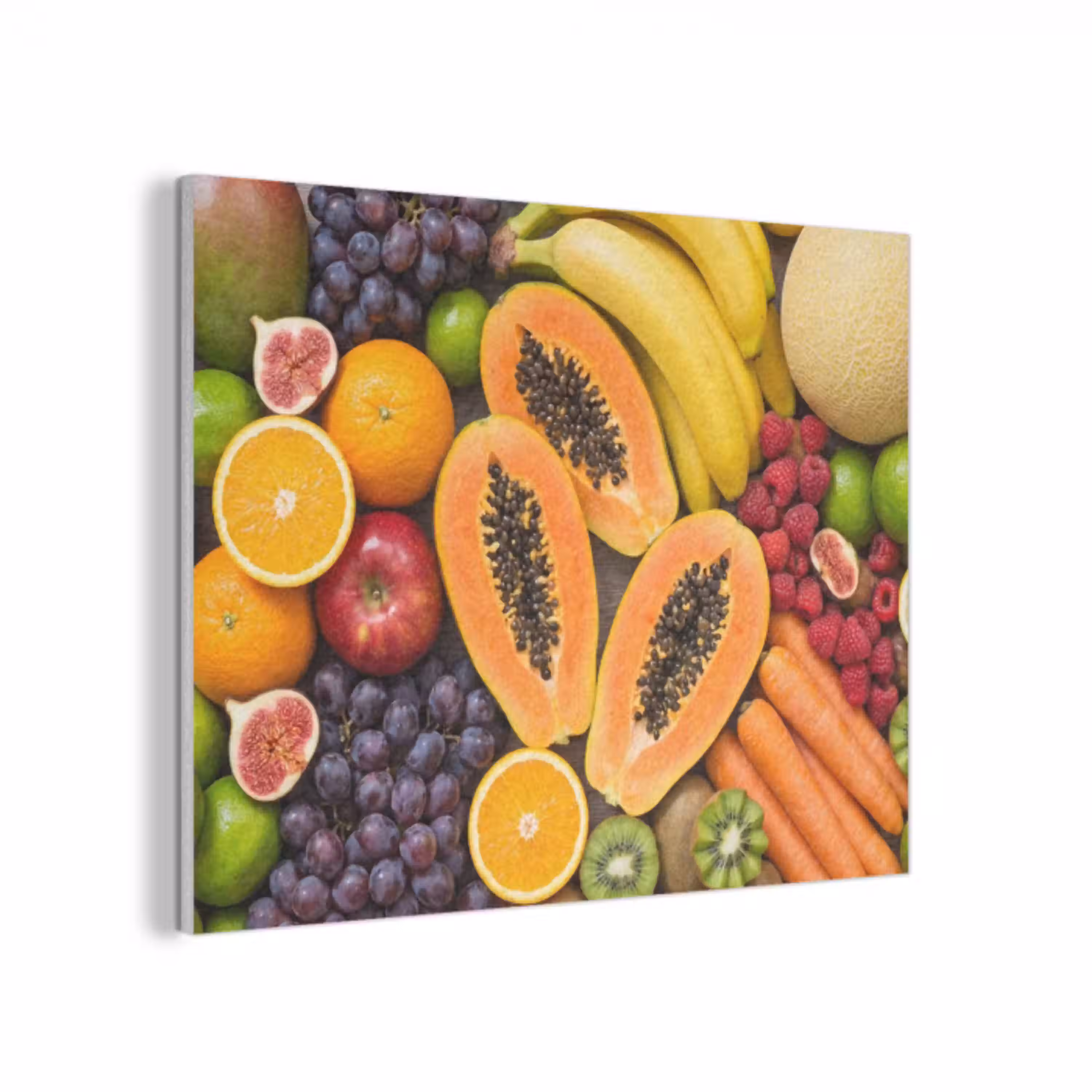 Eten - Fruit - Groenten - Vers - Kleurrijk PET vilt klein -3d