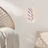 Tak - Bladeren - Minimalistisch - Beige Wandcirkel behangsticker klein -sfeer4