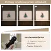 Christmas Season - Kerst - Kerstboom - Roze Light Box met batterij (Wandlamp) middel -USP_dimbaarNL