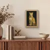 Panter - Realistisch - Bruin Light Box met kabel (Tafellamp) klein -sfeer2