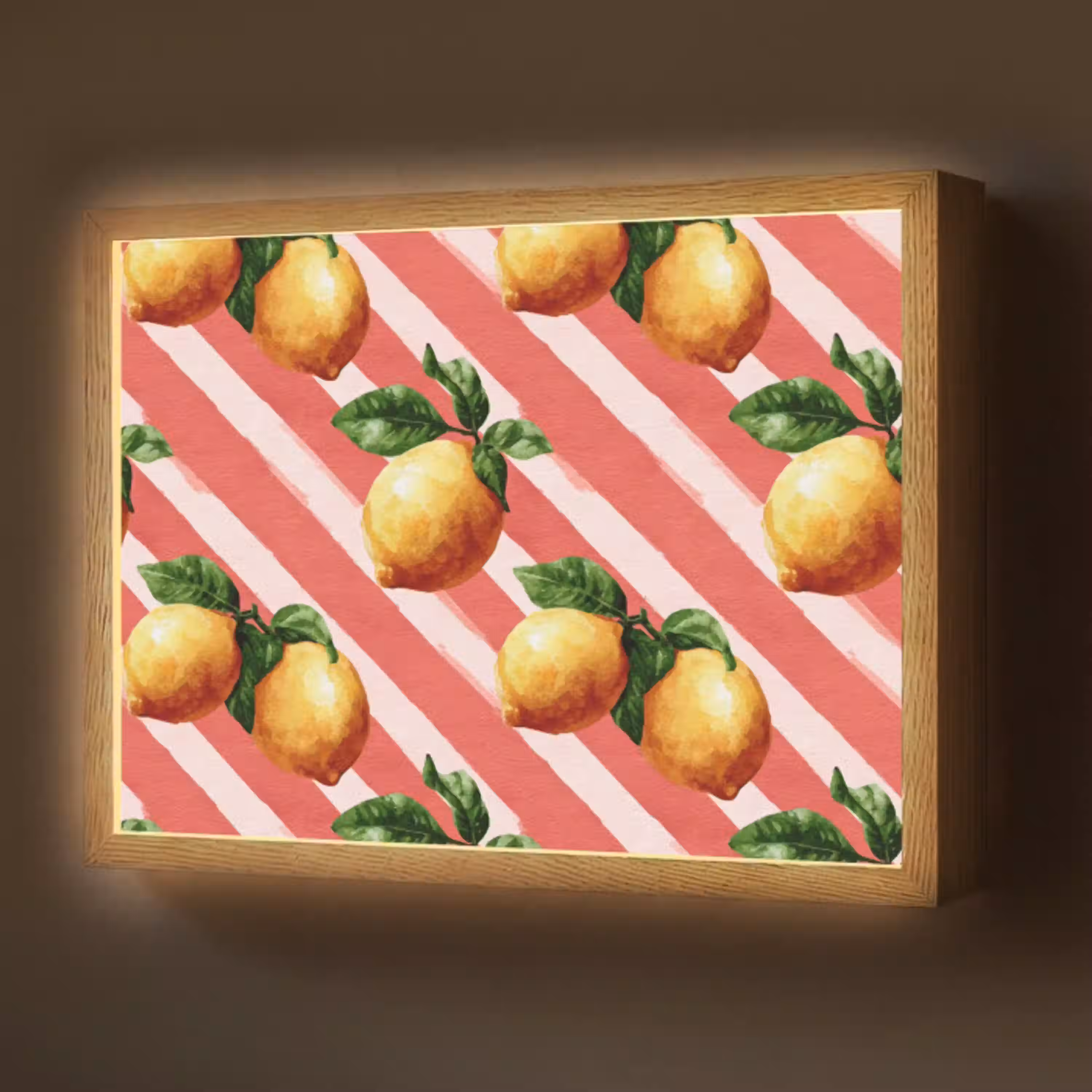 Citroen - Geïllustreerd - Oranje Light Box met batterij (Wandlamp) middel 907 -z3d_website