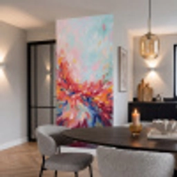 Bloemen - Abstract - Kunst - Modern Behang Vlies klein -sfeer3