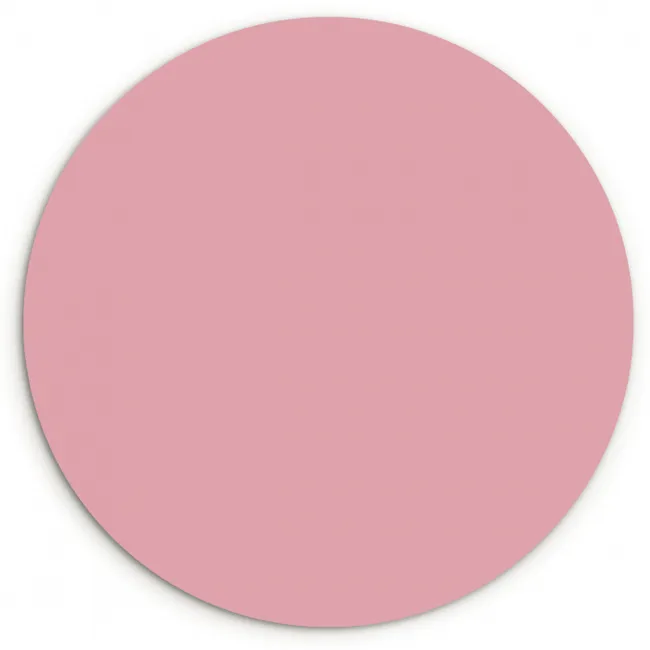 Roze - Kleuren - Interieur - Effen - Kleur Wandcirkel kunststof plaat 5mm dik klein 188 -3d