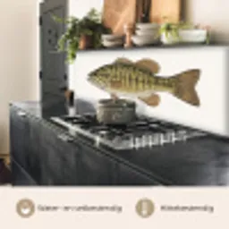 Vissen - Natuur - Vintage keuken achterwand 2 middel -usp_NL