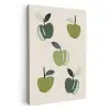 Appels - Groen - Illustratie - Bladeren KitchenYeah - Keuken - Canvas klein -3d