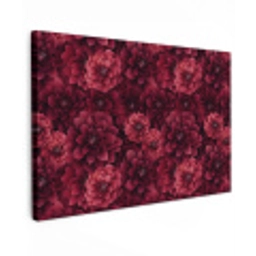Dahlias - Bloemen - Rood canvas 2cm klein 34 -z3d
