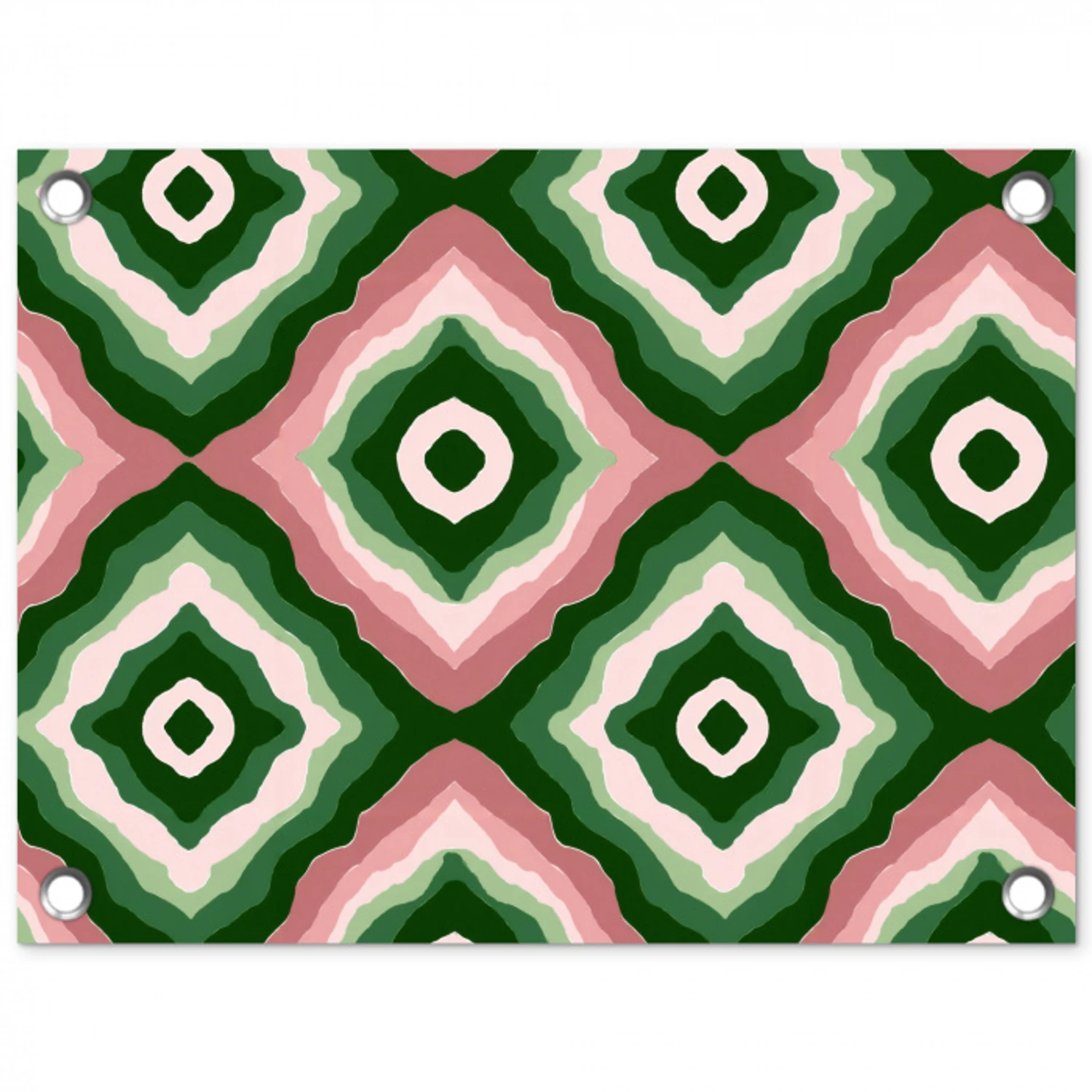 Ontwerp - Organisch - Kleurrijk tuinposter los doek klein 239 -3d
