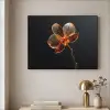 Orchidee - Doorzichtig - Bloem Textielframe zwart klein -sfeer2