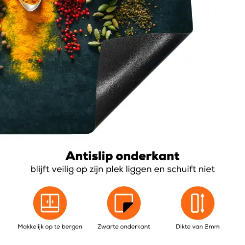 Kruiden - Specerijen - Lepels Inductie beschermer vinyl 3mm klein -zzzzzzz-td-onderkant