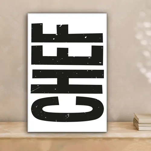 Chef - Japandi - Decoratie - Vintage canvas 2cm klein -sfeer1