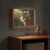 Aap - Boomstronk - Bruin Light Box met batterij (Wandlamp kind) middel -sfeer5_kind