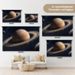 Planeten - Saturnus - Ruimte Wandkleed katoen klein -tsfeer8_DE