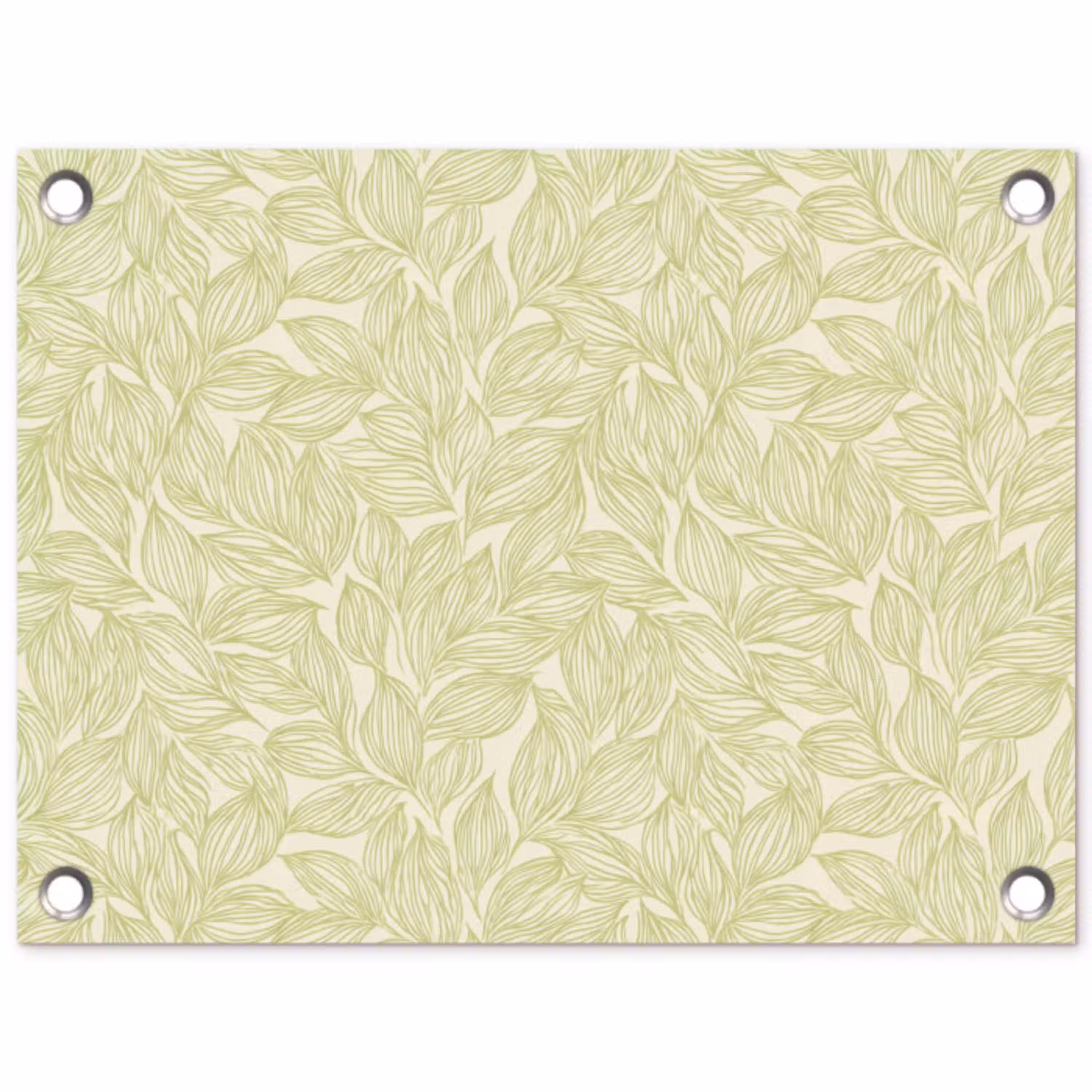 Saliegroen - Botanisch - Bladeren - Handgetekend - Patroon tuinposter los doek klein 239 -3d