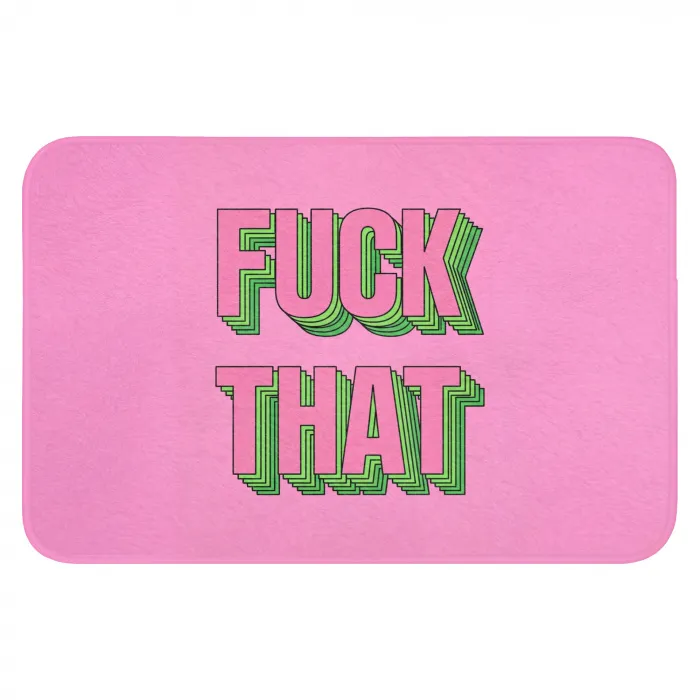 Tekst - Bold - Roze Badmat klein -3d