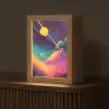 Sterren - Bergen - Kleurrijk Light Box met kabel (Tafellamp) klein -z3d_website