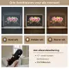Orchidee - Graffiti - Kleurrijk - Bloemen - Abstract Light Box met batterij (Wandlamp) middel -USP_lichtkleurNL