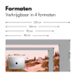 Heuvellandschap - Grafisch - Terracotta Muismat XXL klein -sfeer5