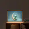 Maan - Ruimtewezen - Blauw Light Box met batterij (Wandlamp kind) middel -sfeer1_kind
