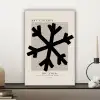 Sneeuwvlok - Kerstmis - Zwart - Feestdagen canvas 2cm klein -sfeer6