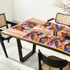 Kleurrijk - Bloemen - Abstract - Stippen Placemat vinyl groot -zzsfeer4_Kitchenyeah-website
