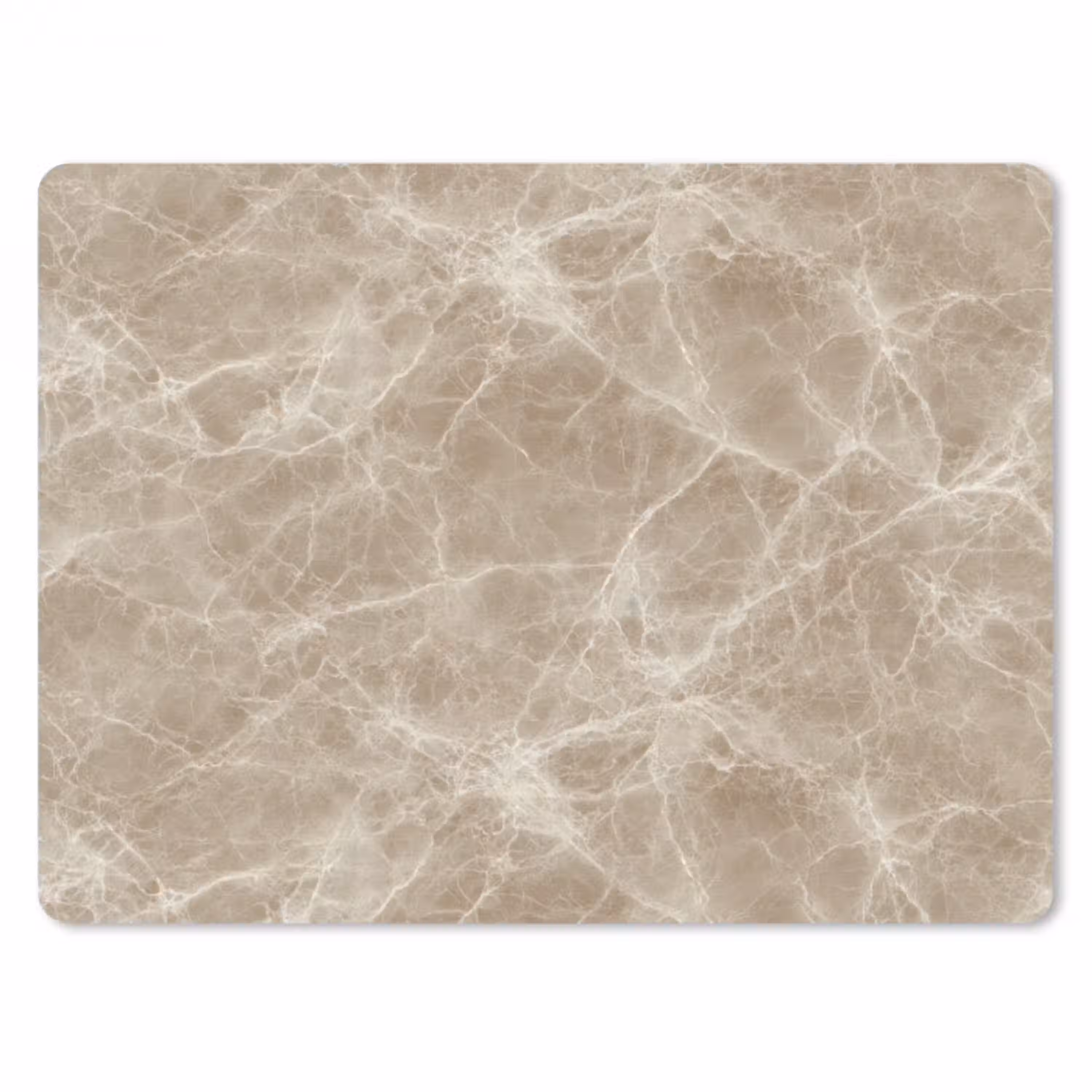 Bruin - Kristaladers - Marmer muismat rubber klein 262 -3d