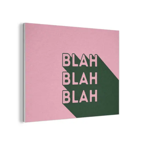 Tekst - Grafisch - Groen - Schaduw PET vilt klein -3d