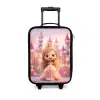 Prinses - Roze - Kasteel Kinderkoffer - Zwart klein -3d