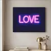 Neon - Love - Valentijn Textielframe zwart klein -sfeer2