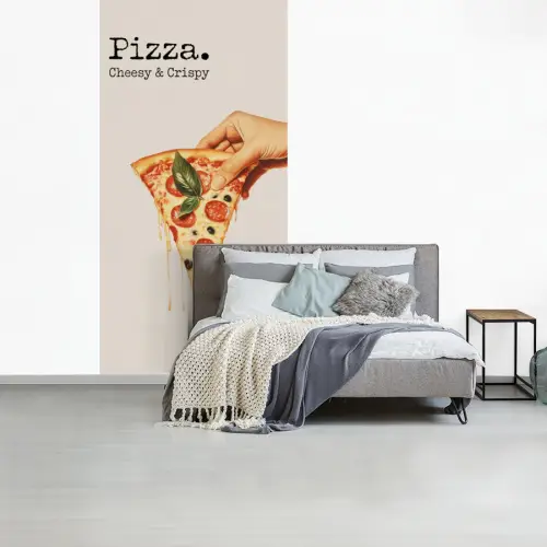 Pizza - Kaas - Pepperoni fotobehang vinyl groot -slaapkamer