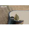 Beukenbladeren - Bruin - Groen - neutraal Placemat vinyl groot -closeup