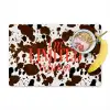 Koeienprint - Limited edition - Rood Placemat vinyl groot -zzzproduct_Kitchenyeah-website