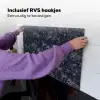Grijs - Zwart - Patroon Inductie beschemer met haakjes klein 777 -ky-ophangen-nl