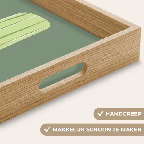 Groen - Waterijsje - Stokje - Illustratie Dienblad Rechthoek middel -USP_HandgreepNL